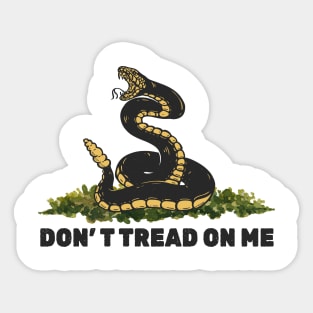 Dont tread on me - retro_yellow Sticker